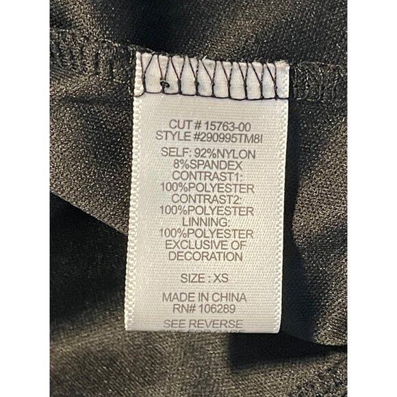 Black Lace Sleeveless Dress With Star Pattern Keyhole Back Zipper Girls XS - Picture 15 of 15